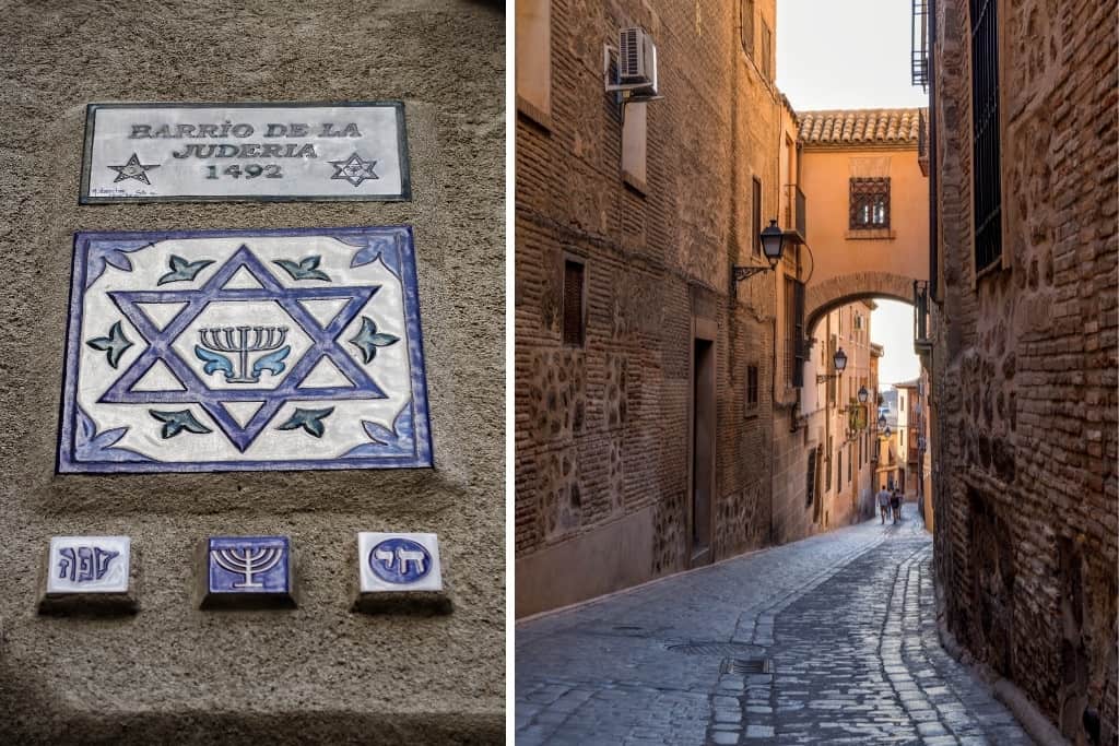 Hebraic markers found throughout Toledo, Spain mark the boundaries to the Jewish Quarter.